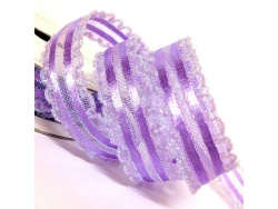 Lilac 15mm Crystal Lace Ribbon