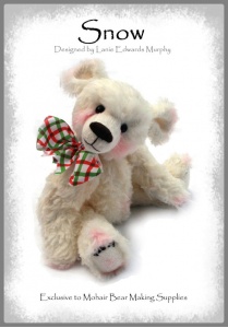 Snow - Faux Fur Teddy Bear Kit 10" / 26cm